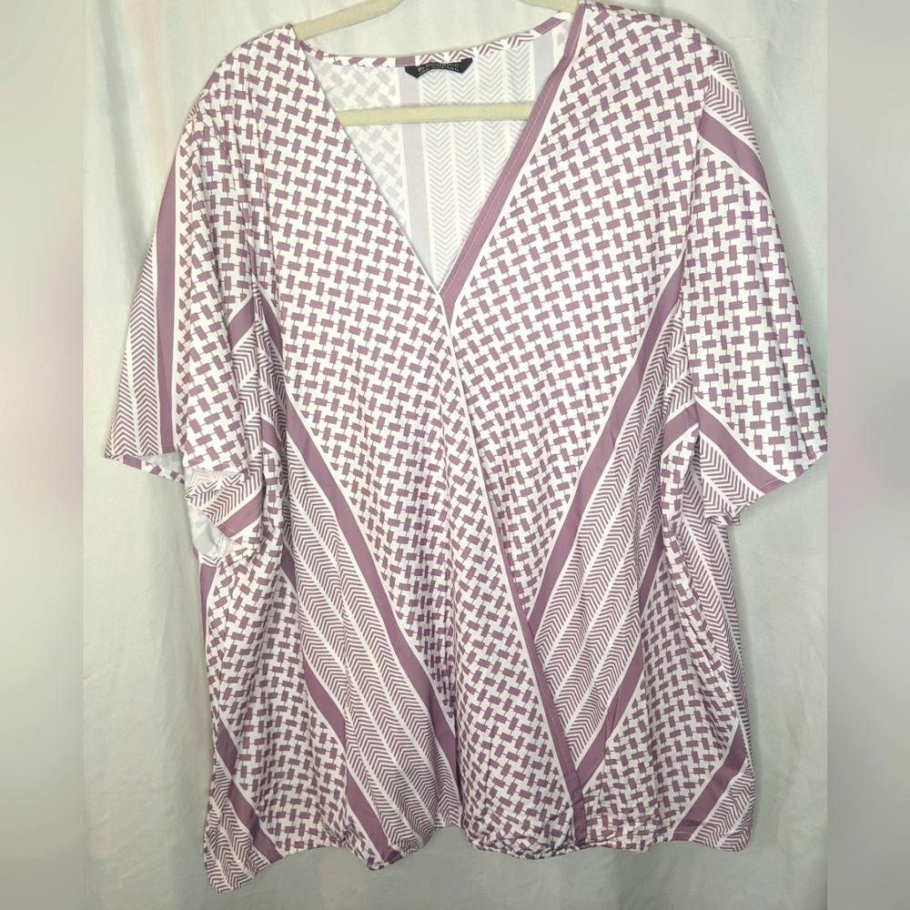 BloomChic Wrap Style Blouse, 22/24 (3X)